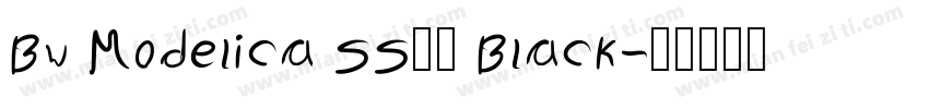 Bw Modelica SS01 Black字体转换